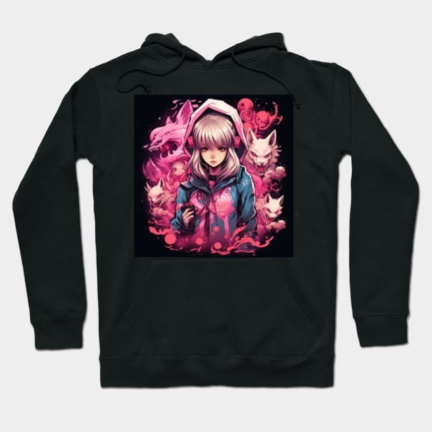 Anime Girl Hoodie by Newtaste-Store